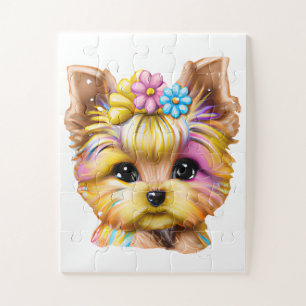 Puzzle El yorkie dulce y adorable