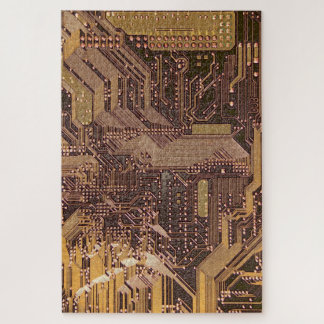 Puzzle Electrónica técnica de la placa del circuito del c