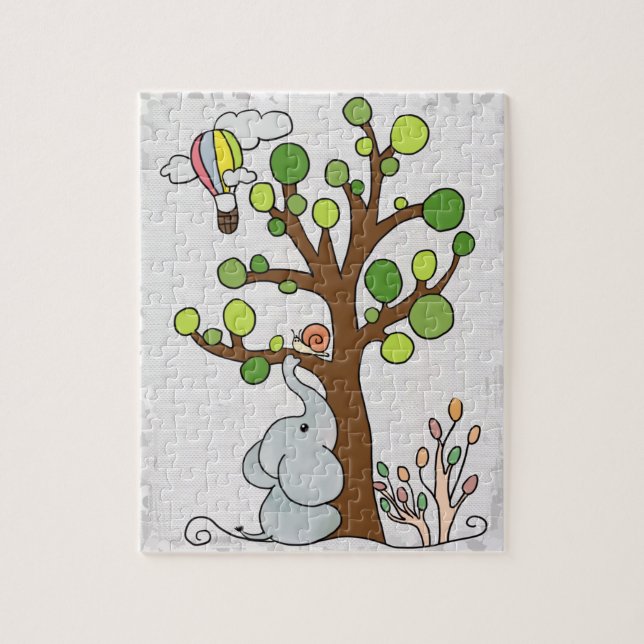 Puzzle Elefant Baum (Vertical)