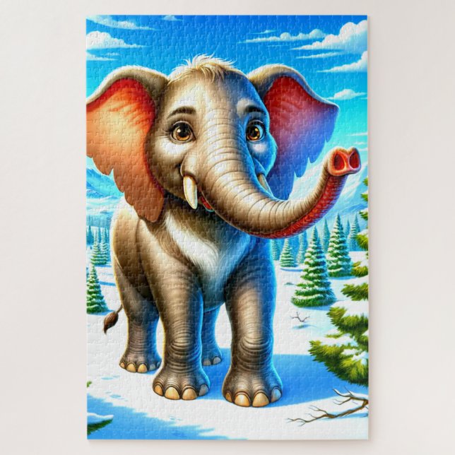 Puzzle Elefante (Vertical)
