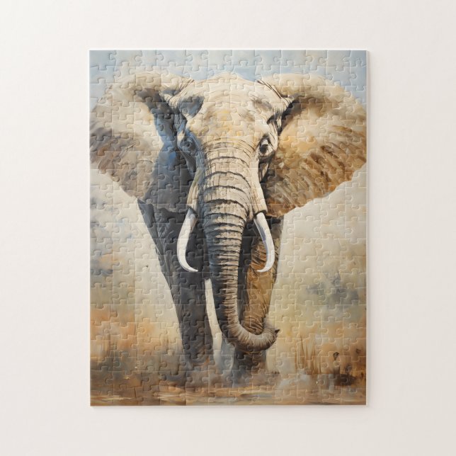 Puzzle Elefante Africano (Vertical)