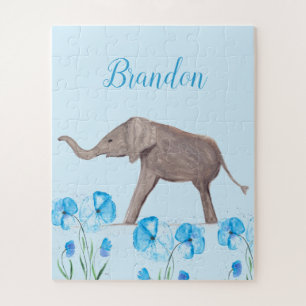 Puzzle Elefante bebé animales salvajes Animales para niño