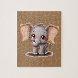 Puzzle Elefante bebé lindo