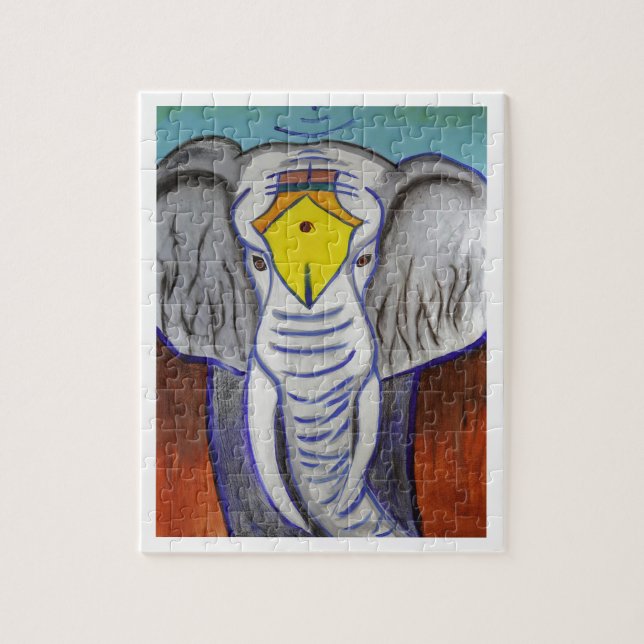 Puzzle Elefante blanco (Vertical)