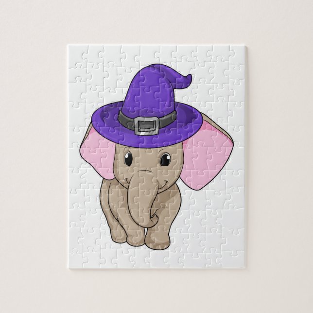 Puzzle Elefante como asistente (Vertical)