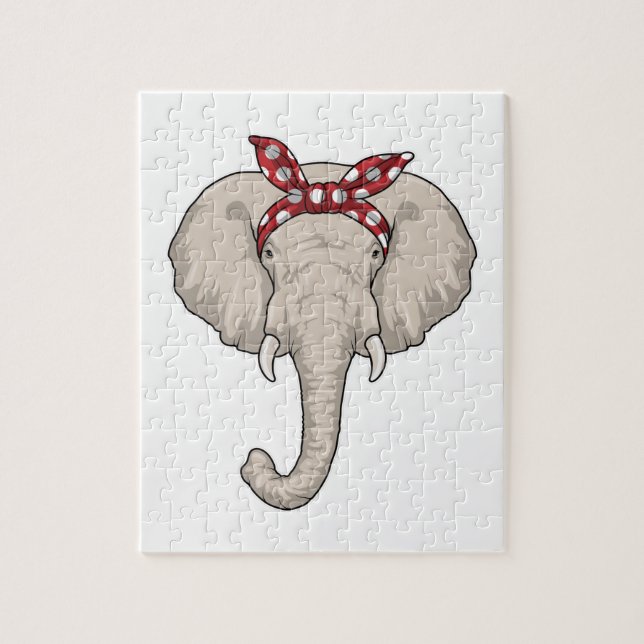 Puzzle Elefante con Bandana (Vertical)