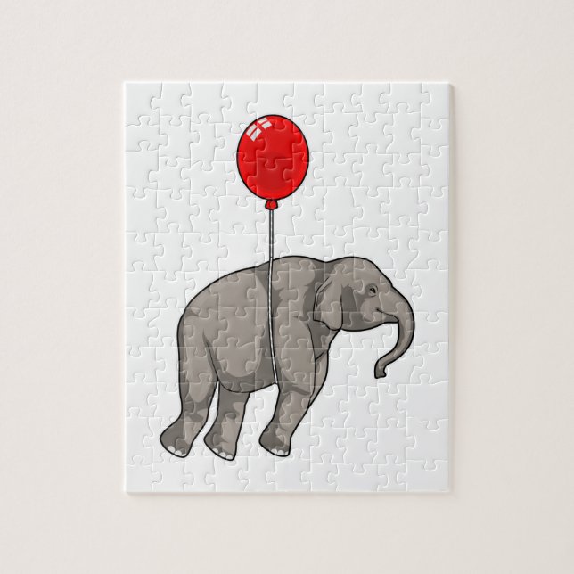 Puzzle Elefante con globo (Vertical)