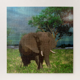 Puzzle Elefante de toro,
