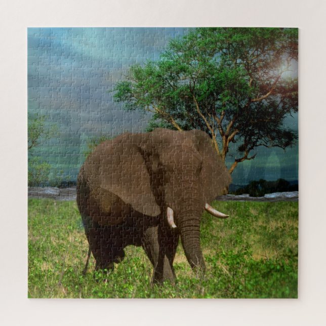 Puzzle Elefante de toro, (Vertical)
