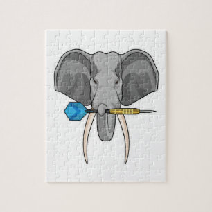 Puzzle Elefante en Darts con Dart