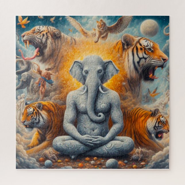 Puzzle elefante espiritual (Vertical)