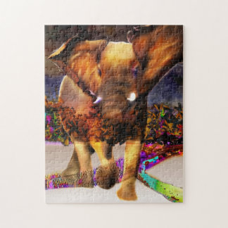 Puzzle elefante rey