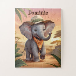 Puzzle Elefante Safari Personalizado