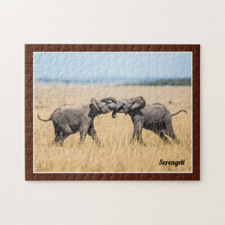 Puzzle Elefante Serengeti África Sabana Vida Silvestre