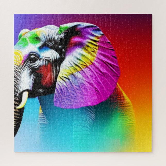 Puzzle Elefante Vibrante (Vertical)