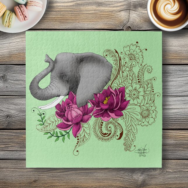 Puzzle Elefante y Henna (Subido por el creador)