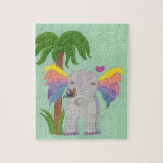 Puzzle Elefante y mariposa BFF