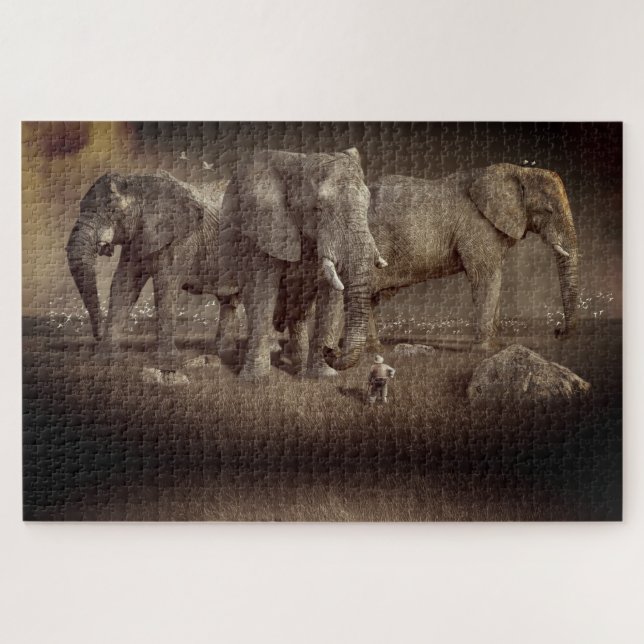 Puzzle Elefantes (Horizontal)