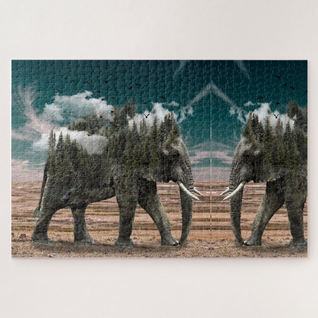 Puzzle Elefantes (Horizontal)