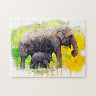 Puzzle Elefantes