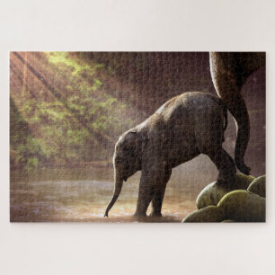 Puzzle Elefantes