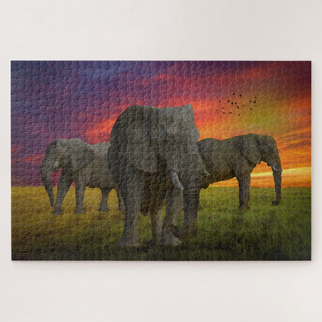 Puzzle Elefantes (Horizontal)