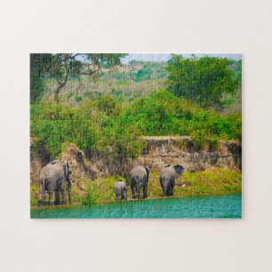 Puzzle Elefantes Uganda.