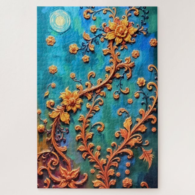 Puzzle Elegancia floral (Vertical)