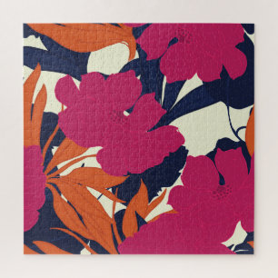 Puzzle Elegancia floral: patrón abstracto