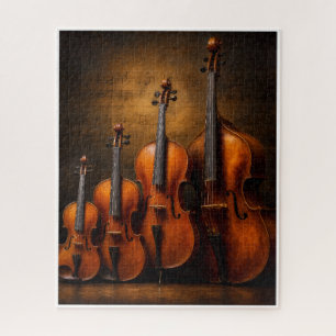 Puzzle Elegancia Orquestal: La Familia del Violín en el E