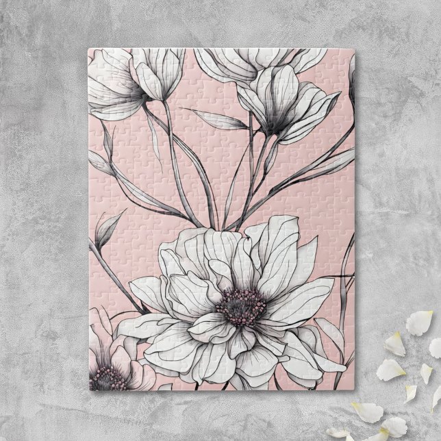 Puzzle Elegant Anemone Floral (Subido por el creador)