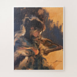 Puzzle elegant violen