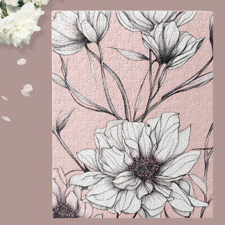 Puzzle Elegante Anemone Floral