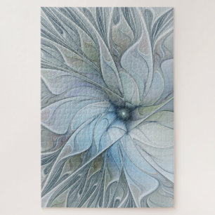 Puzzle Elegante Belleza Moderna Resumen Flor de Arte Frac