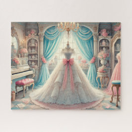 Puzzle Elegante Boutique Nupcial Sala de Vestir Vintage