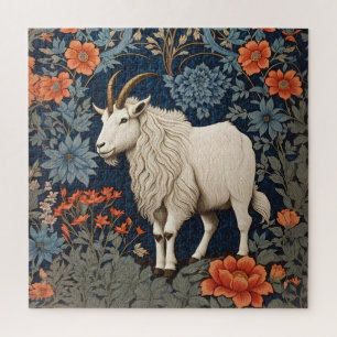 Puzzle Elegante cabra de montaña William Morris inspirado