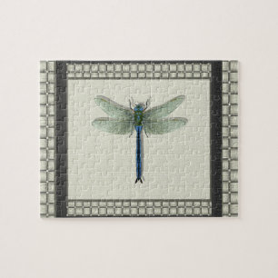 Puzzle Elegante Dragonfly azul