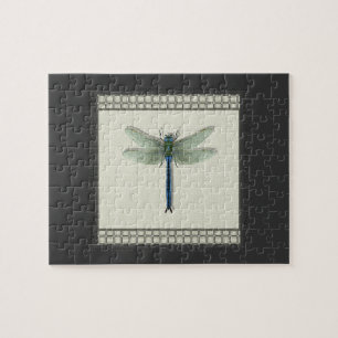 Puzzle Elegante Dragonfly azul