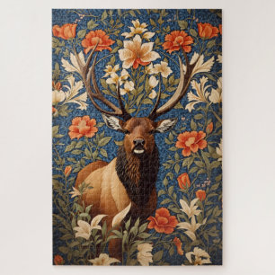 Puzzle Elegante Elk William Morris inspirado en la floral