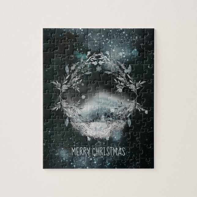 Puzzle Elegante escena de invierno Navidades divertidos d (Vertical)
