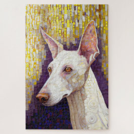 Puzzle Elegante estilo del Mosaic Gold Klimt de perro bla