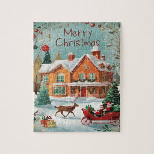Puzzle Elegante Feliz Navidad