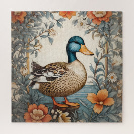 Puzzle Elegante Floral de mango picante de cerdo
