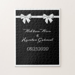 Puzzle Elegante formal negro simple bello