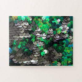 Puzzle Elegante glamour glamour greens grays secuencia de