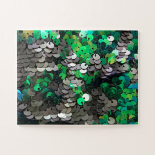 Puzzle Elegante glamour glamour greens grays secuencia de