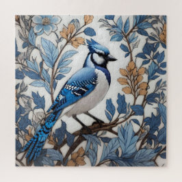 Puzzle Elegante Jay Azul William Morris Inspirado
