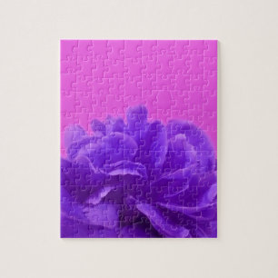 Puzzle Elegante morado frambuesa floral