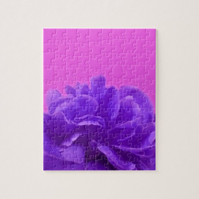 Puzzle Elegante morado frambuesa floral (Vertical)