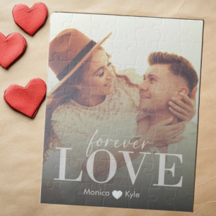 Puzzle Elegante Personalizado de amor moderno para siempr